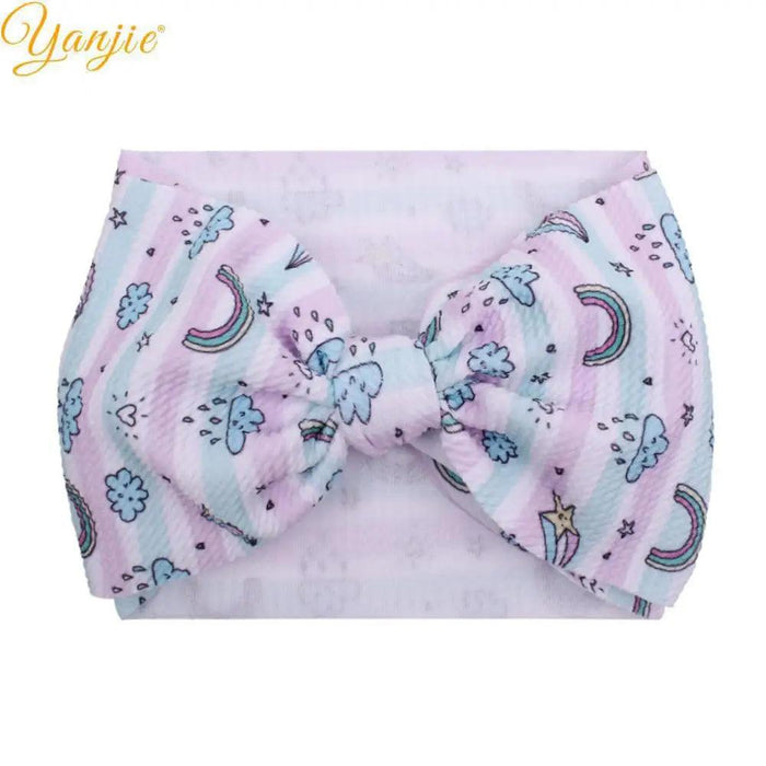 YANJIE 2023 Customizable Large Hair Bow Headband Set for Kids