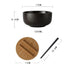 Chic Japanese Ceramic Noodle Bowl Set with Spoon and Chopsticks for Exquisite Dining Experience