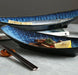 Ceramic Blue Fish Serving Tray - Elegant Centerpiece for Dining Excellence