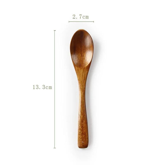 Bamboo Wooden Spoon for Kids - Eco-Friendly Kitchen Utensil for Soup, Rice, and Desserts