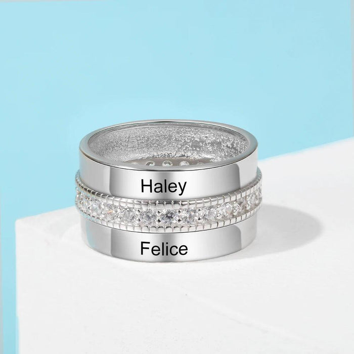 Personalized Engraved Love Rings for Women