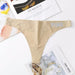 Elegant Seamless Low-Rise Ice Silk Thong Panties for Women - Chic Nylon Underwear in Assorted Colors