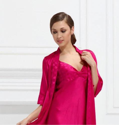 Silken Serenity: Elegant Silk Nightwear Set for Luxurious Sleep