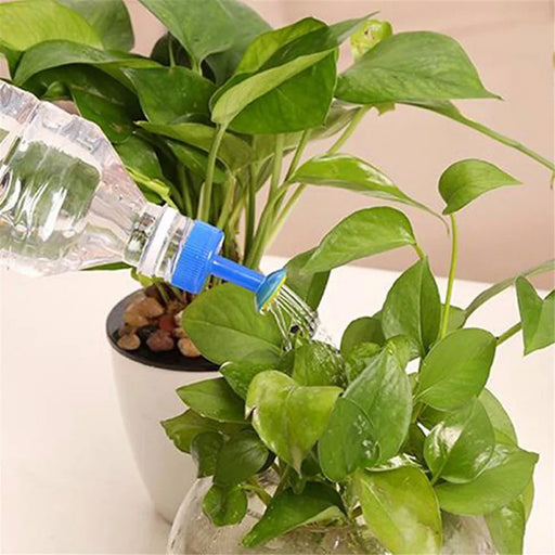 Automatic Plant Watering Spikes - 5 Bottle Cap Sprinklers for Potted Plants - Efficient Plant Care Solution