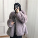 Luxurious Natural Fox Fur Overcoat