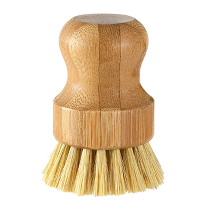 Eco-Friendly Bamboo Scrubber with Natural Sisal Bristles