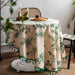 Elegant Floral Round Tablecloth with Stylish Tassel Trim - 150cm Diameter