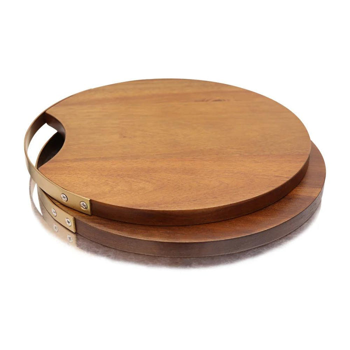 Elegant Acacia Wood Cutting Board - Multi-Functional Serving Tray for Pizza, Sushi, Bread & Cheese