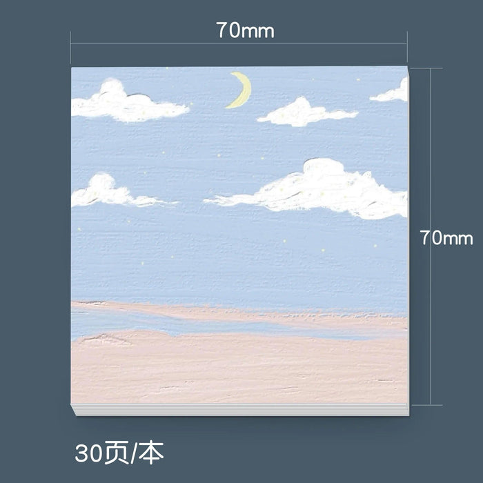 Serene Landscapes Sticky Note Pads for Effortless Organization