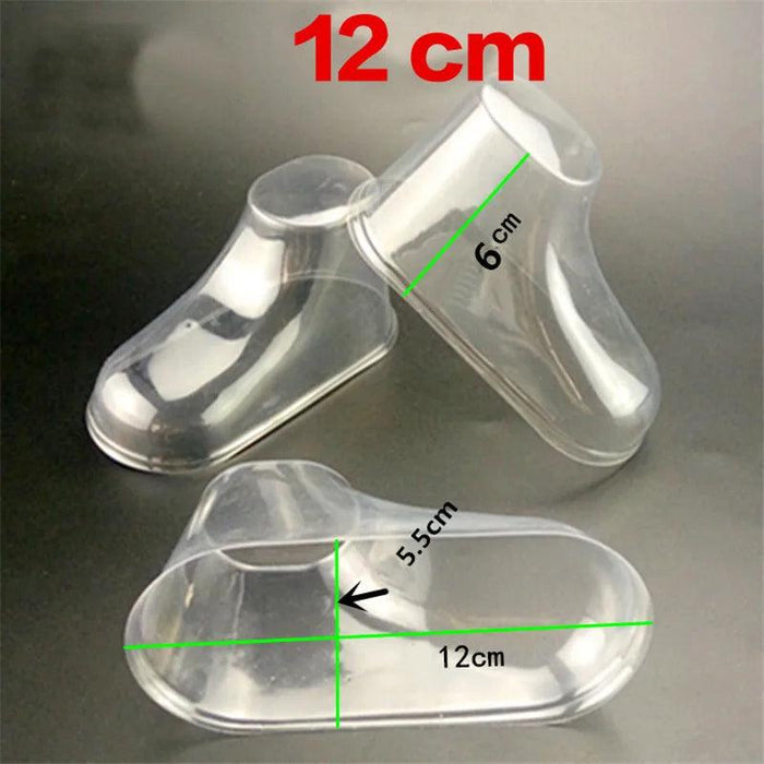 20 Pack Clear Baby Booty Display Molds for Sock and Shoe Presentations - Sizes 9-12cm