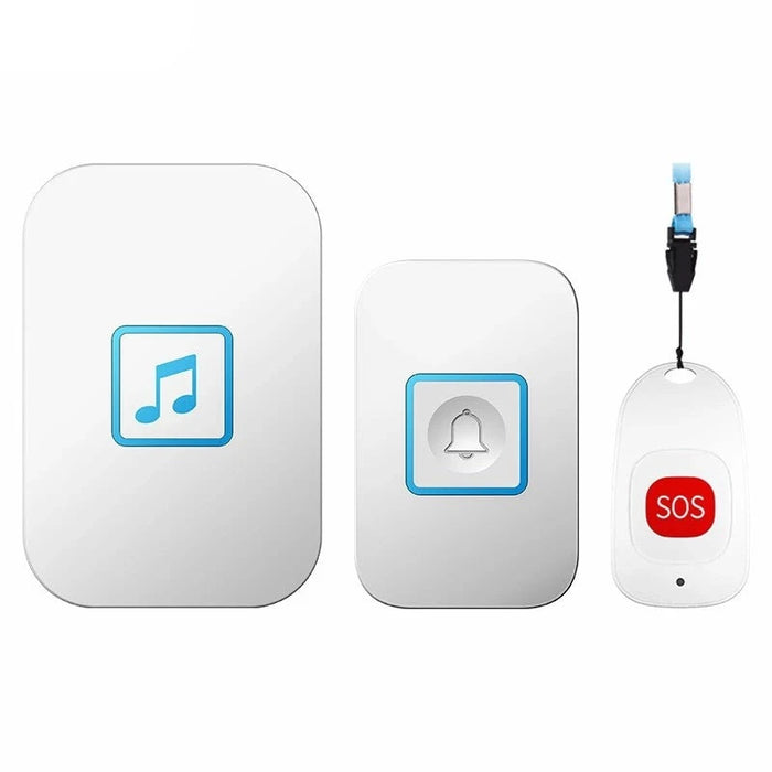 Wireless Smart Doorbell System with Emergency Pager and Universal Plug Options