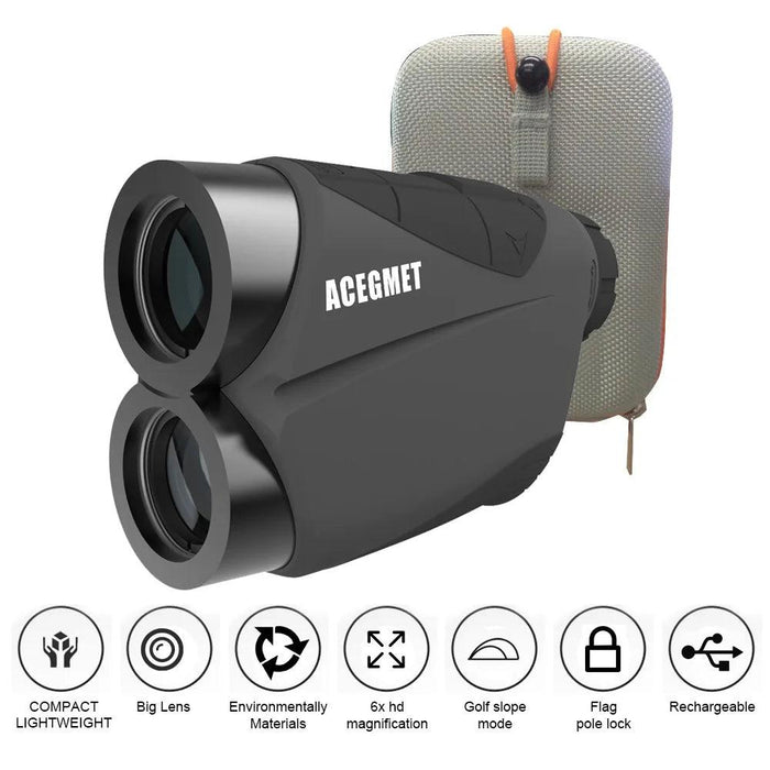 Mileseey Precision Golf Laser Rangefinder Telescope - 600M Measurement, 6X Monocular for Golf, Sports & Hunting