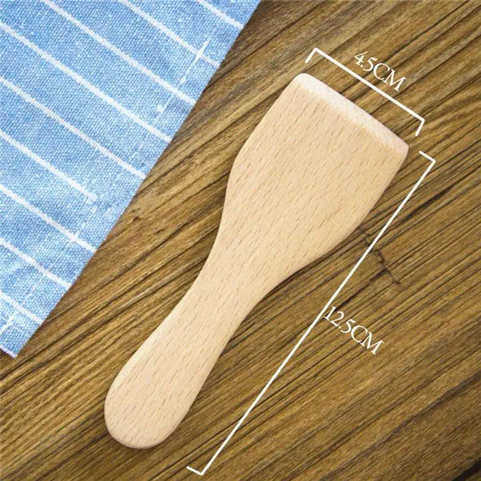 Elegant Oak Wood Spatula Set - 4-Piece Premium Kitchen Utensil Collection