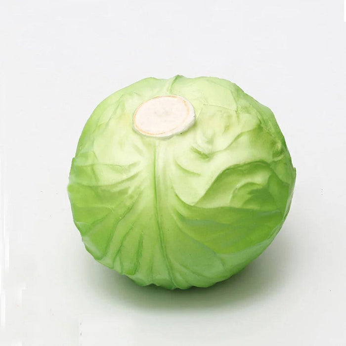 Lifelike Plastic Cabbage Decoration - Premium Quality Vegetable Replica