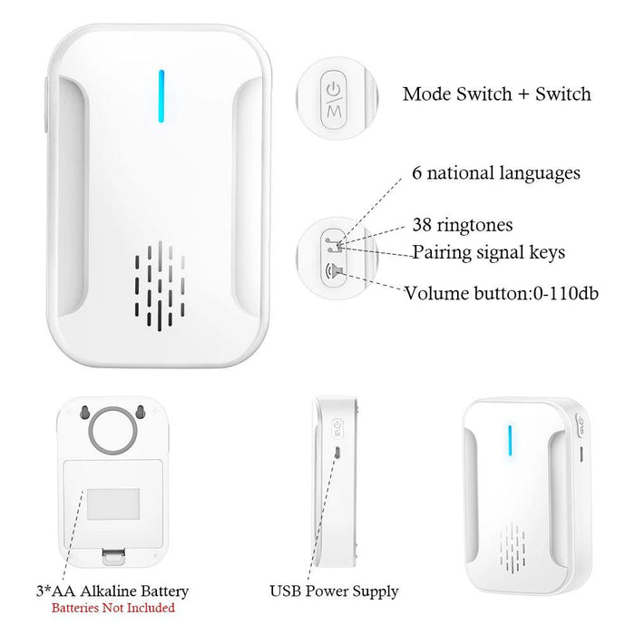 Smart Motion-Sensing Doorbell with 280m Detection Range for Ultimate Security Solutions