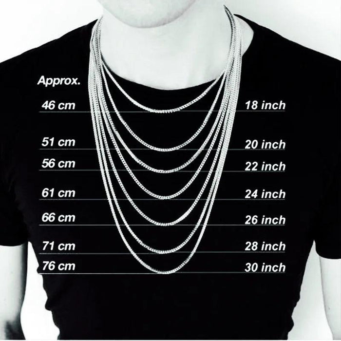 Modern Men's Stainless Steel Figaro Chain Necklace - Stylish Accessory for Any Event