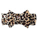 Leopard Print Velvet Headband and Hair Bow Set - Stylish Hair Accessories for Fashion-Forward Girls