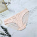 Women’s Leopard Print Lace Trim Seamless Cotton Panties - Breathable Ice Silk Lingerie