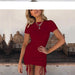 Glamorous Empire Waist Sleeveless Ruched Mini Dress