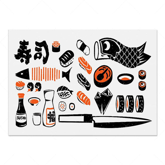 Savor the Art of Japan: Stunning Culinary Wall Prints for Food Aficionados