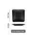Elegant Matte Black and Gold Ceramic Dinnerware Collection - Essential Set for Upscale Dining Experiences