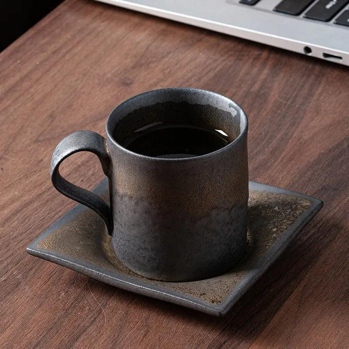 Rustic Japanese Artisan Ceramic Coffee Mug