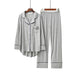 Korean Style 2PCS Long Sleeve Modal Pajama Sets for Women