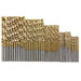 50-Piece Premium HSS Titanium Drill Bit Set for Woodworking and Metalworking