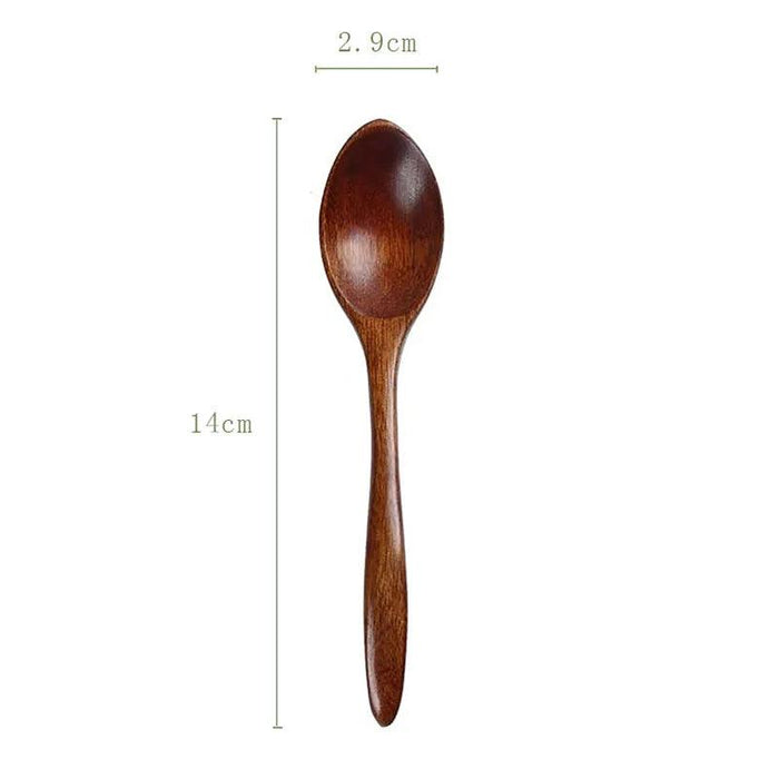 Handcrafted Eco-Friendly Japanese Wooden Spoon - Essential Tool for Soups, Rice, and Desserts