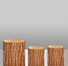 Wood Bark Texture Elastic Fabric Cylinder Covers - Customizable Set for Dessert Table Decor