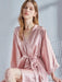 Luxe Lace-Trimmed Silk Nightwear Set for Women