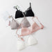 Silk Elegance: Eyelash Lace Rimless Lingerie Set in Natural Mulberry Silk