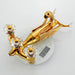 Luxurious Gold Swan Design Shower Faucet Set with Handheld Mixer Taps