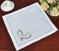 Luxurious Hemstitched Christmas Table Linens: Exquisite Embroidered Collection for an Elegant Dining Experience