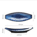 Ceramic Blue Fish Serving Tray - Elegant Centerpiece for Dining Excellence