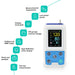 24-Hour Multi-Cuff Ambulatory Blood Pressure Monitor ABPM50+ with Free Data Analysis Software for All Ages