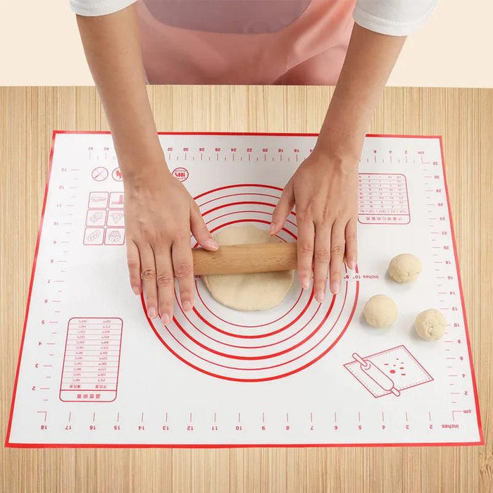 Versatile Silicone Baking Mat with Measurement Guide - Essential Tool for Effortless Cooking and Baking