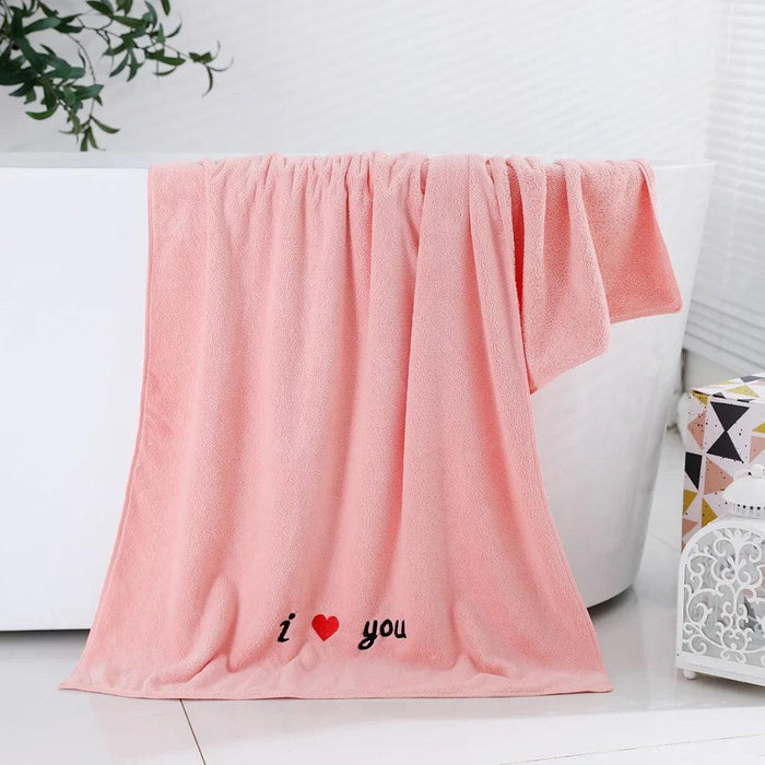 Extra-Large Coral Fleece Kids Bath Towel - Ultra-Soft Microfiber Comfort