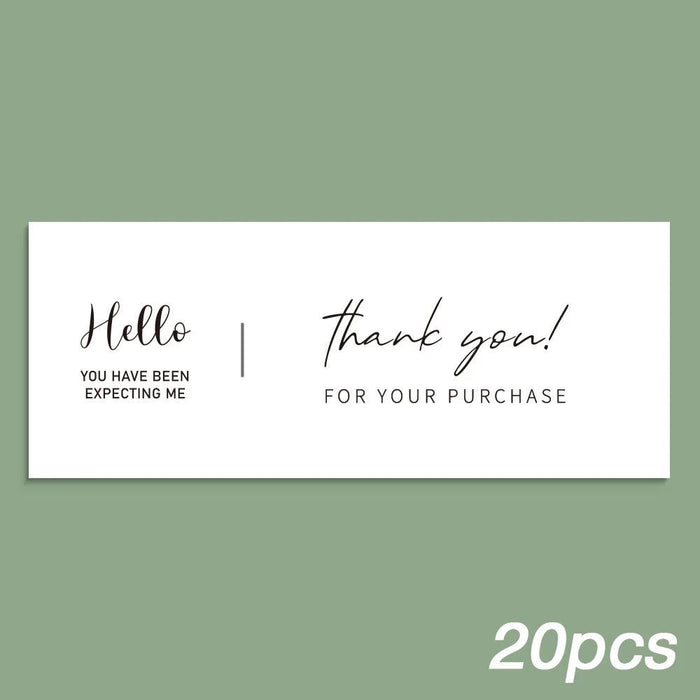 Charming "Nice To Meet You Too" Adhesive Thank You Seals - Pack of 20-50