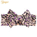 Leopard Print Velvet Headband and Hair Bow Set - Stylish Hair Accessories for Fashion-Forward Girls