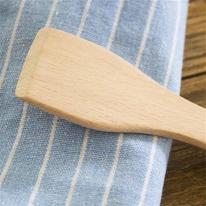 Elegant Oak Wood Spatula Set - 4-Piece Premium Kitchen Utensil Collection