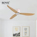 Modern Black and White Remote-Controlled Low Profile Ceiling Fan - 30W DC Motor - No Light - Sleek Design - 220V