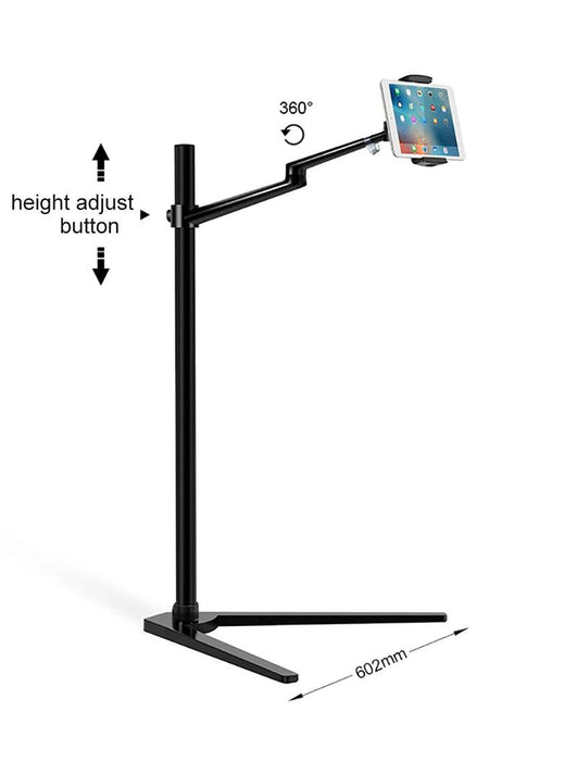 Adjustable Ergonomic Laptop and Tablet Stand with Smartphone Holder for 12-17" Devices