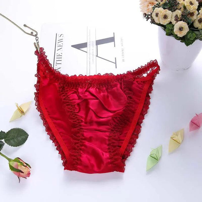 Opulent Plus Size Silk Satin Seamless Knickers for Women