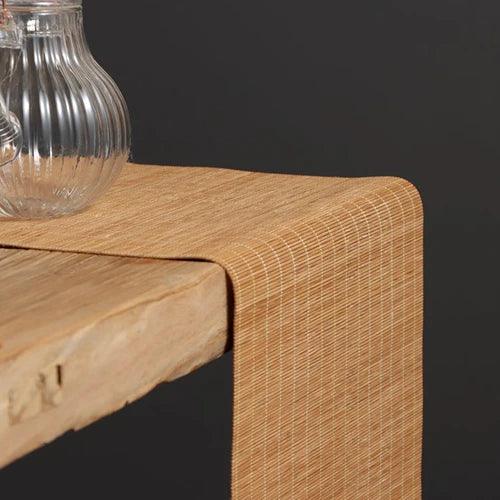 Chic Eco-Friendly Bamboo Table Runner and Placemats for Elegant Dining Spaces