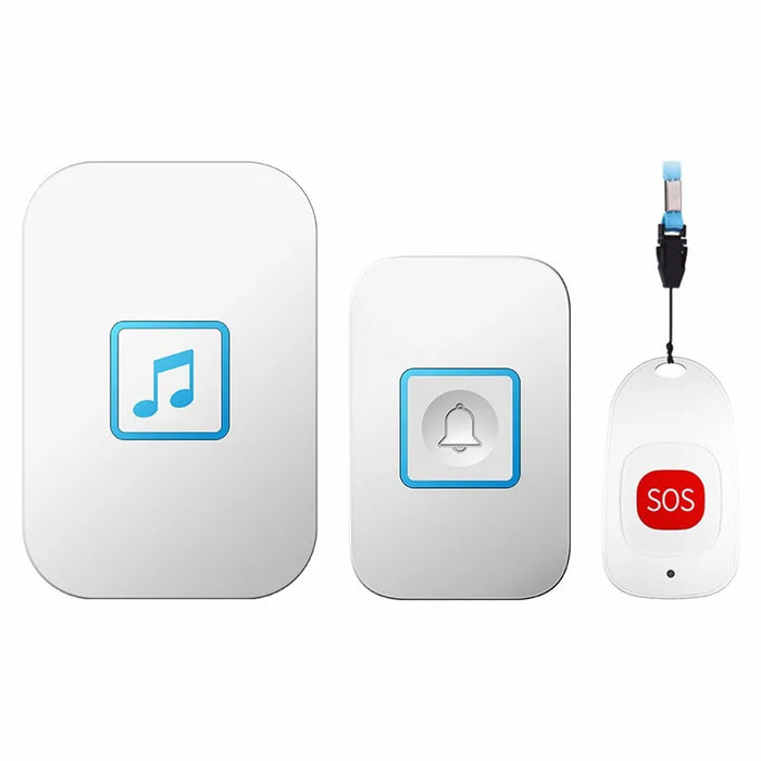 Wireless Smart Doorbell System with Emergency Pager and Universal Plug Options