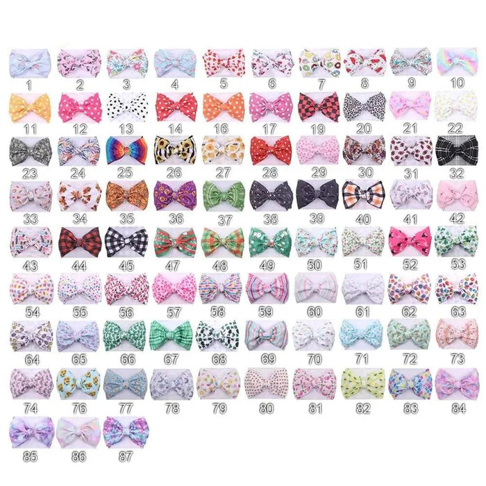 YANJIE 2023 Customizable Large Hair Bow Headband Set for Kids