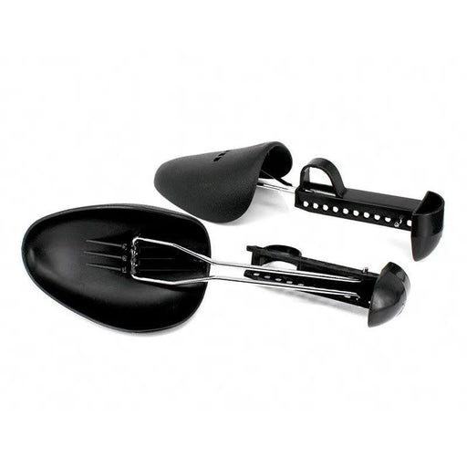 Adjustable Black Shoe Stretcher Set for Men and Women – Durable Plastic Shoe Trees