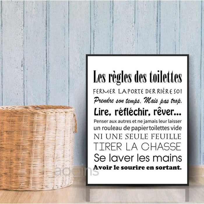 Scandinavian Chic Monochrome Canvas Art for Laundry Room Aesthetics