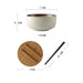 Chic Japanese Ceramic Noodle Bowl Set with Spoon and Chopsticks for Exquisite Dining Experience